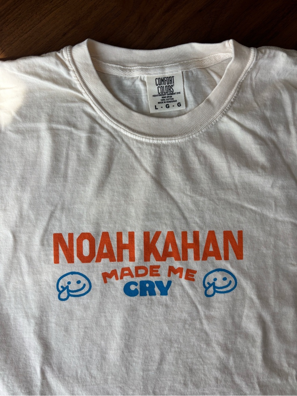 (Exclusive) Official Noah Kahan Great Divide Tour Merch - Noah Made Me Cry Tee